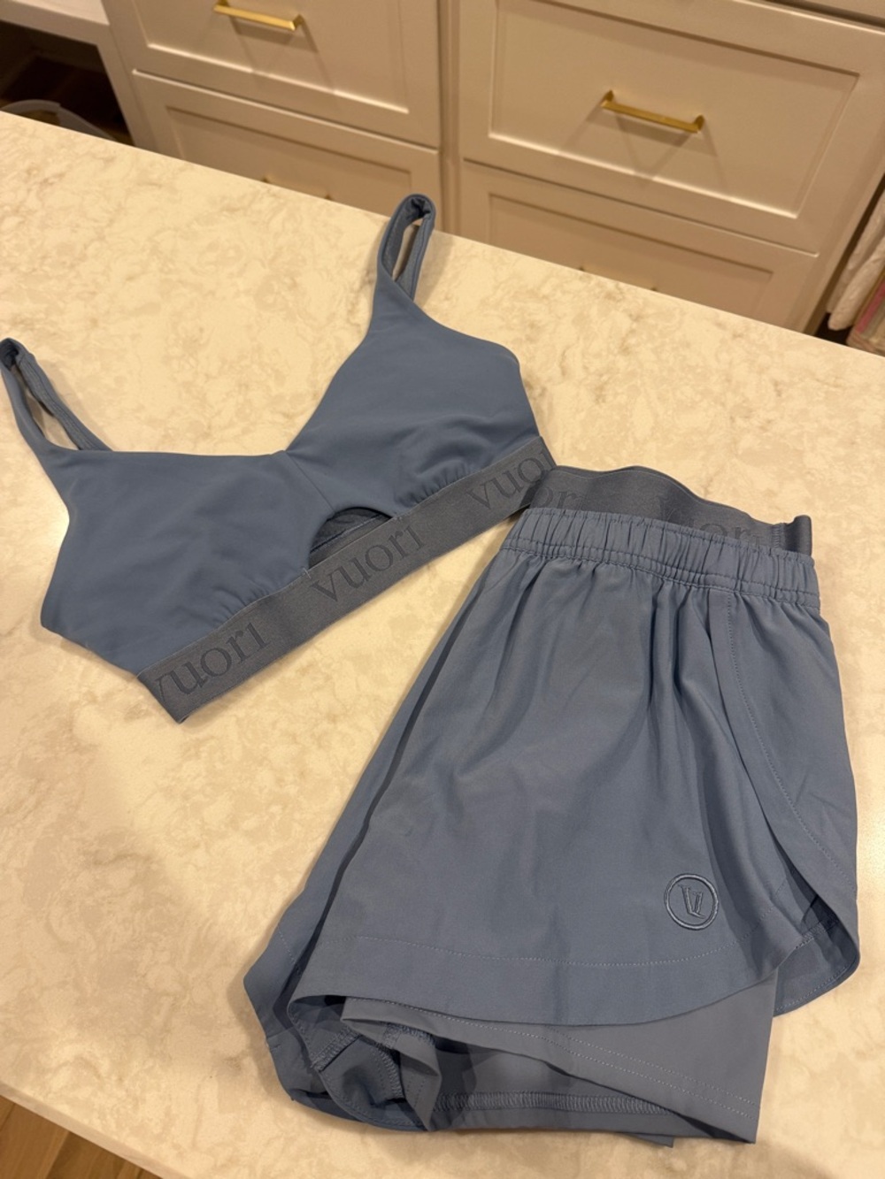 Vuori running shorts and sports bra set, size Small. - Picture 5 of 6